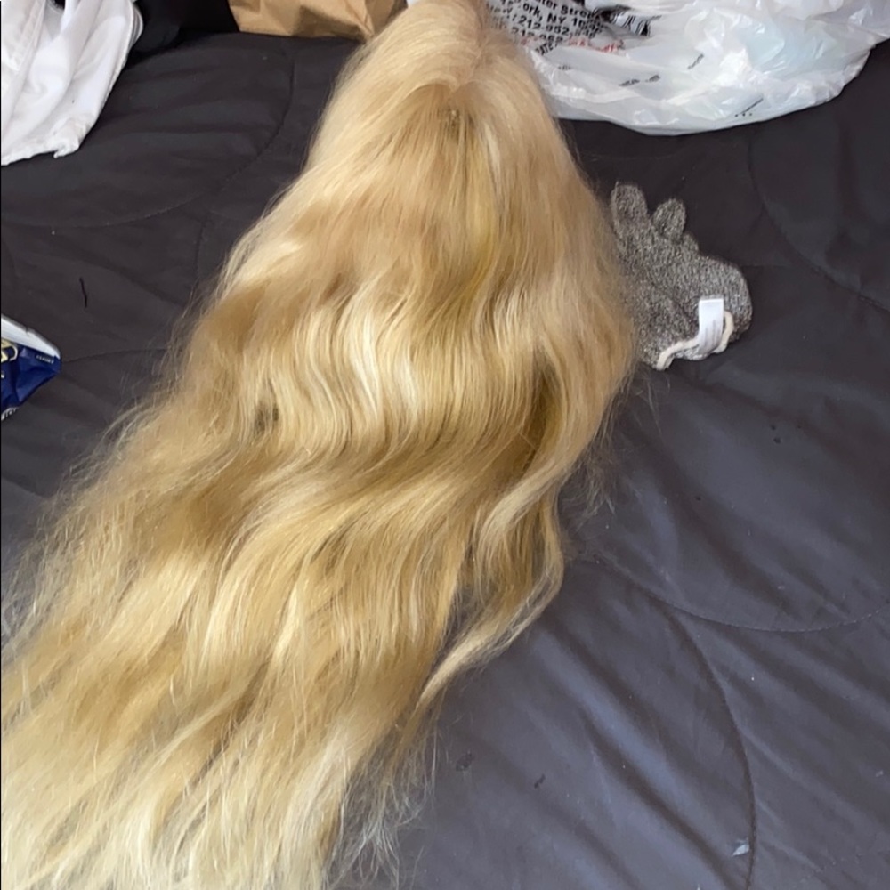 Blonde human hair lace frontal 13x5 wig